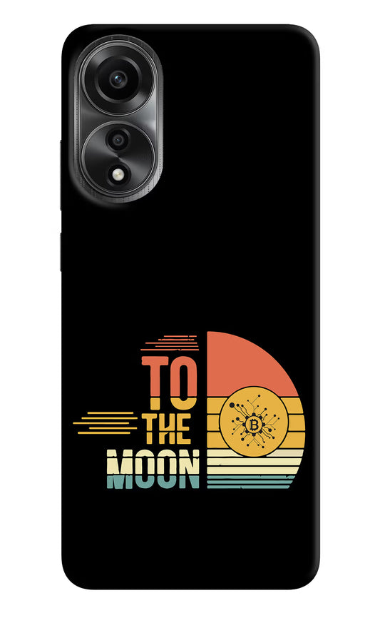 To the Moon Oppo A78 4G Back Cover