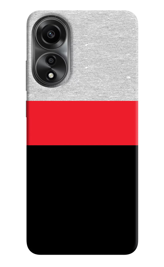 Tri Color Pattern Oppo A78 4G Back Cover