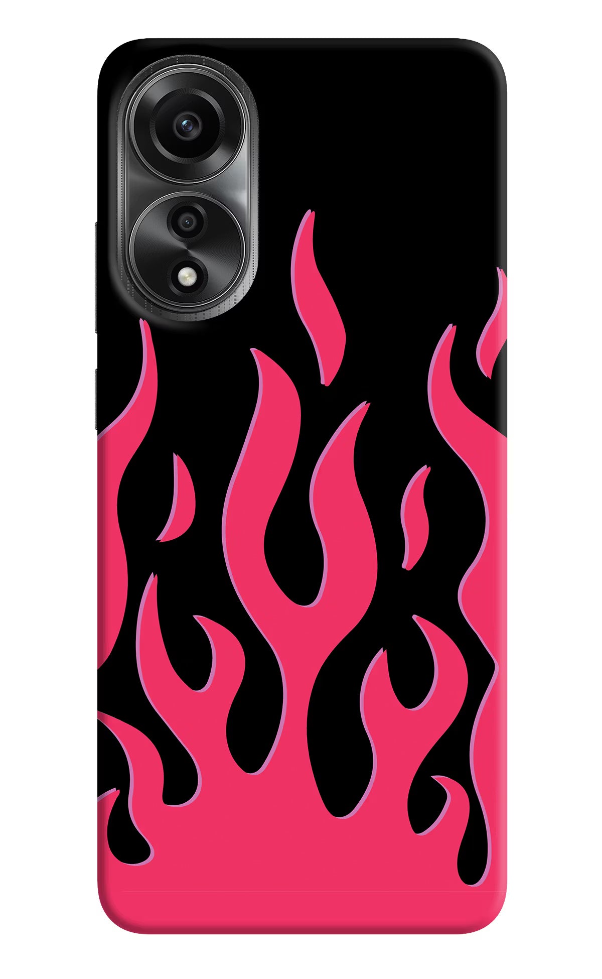 Fire Flames Oppo A78 4G Back Cover