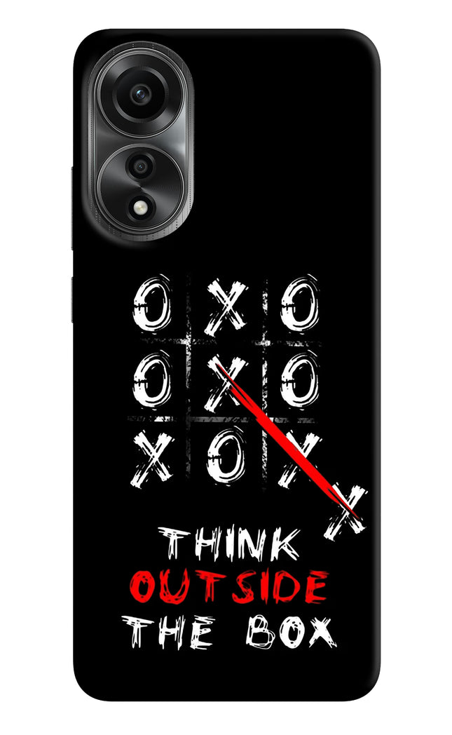 Think out of the BOX Oppo A78 4G Hard Case Back Cover by Casekaro