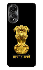 Satyamev Jayate Golden Oppo A78 4G Back Cover