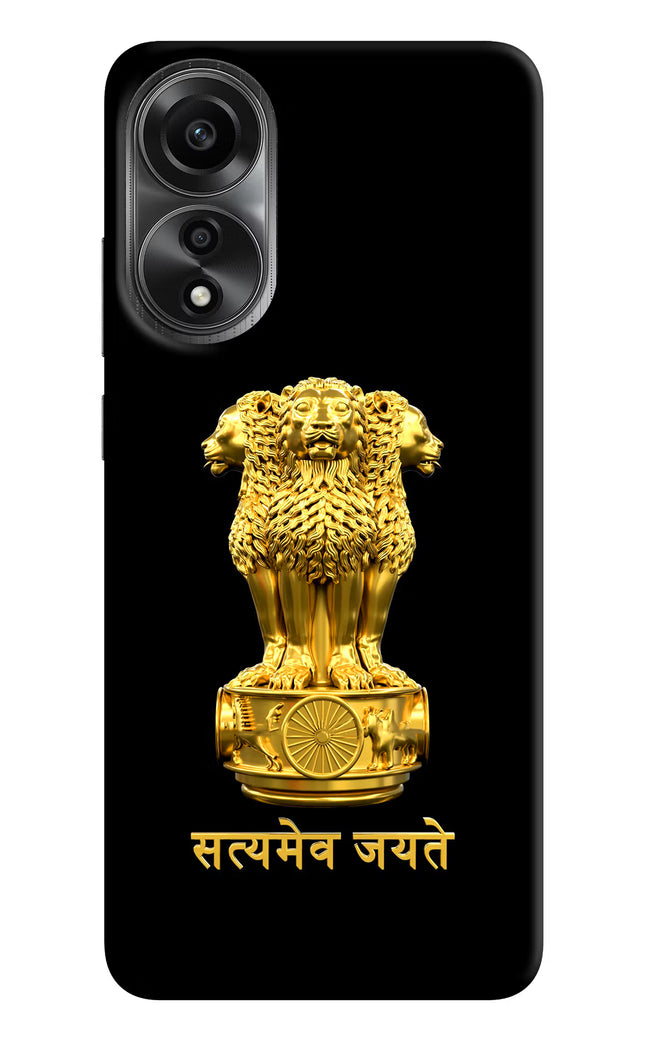 Satyamev Jayate Golden Oppo A78 4G Back Cover