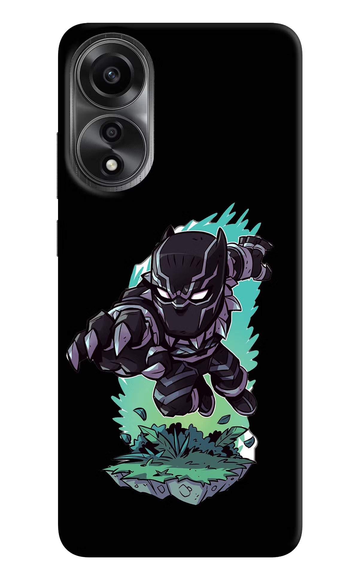 Black Panther Oppo A78 4G Back Cover