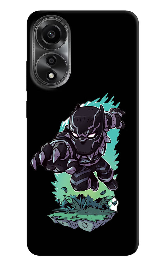 Black Panther Oppo A78 4G Back Cover