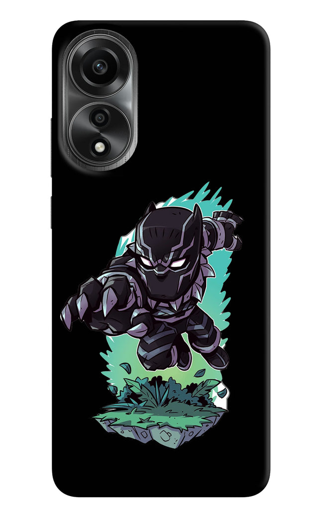 Black Panther Oppo A78 4G Hard Case Back Cover by Casekaro