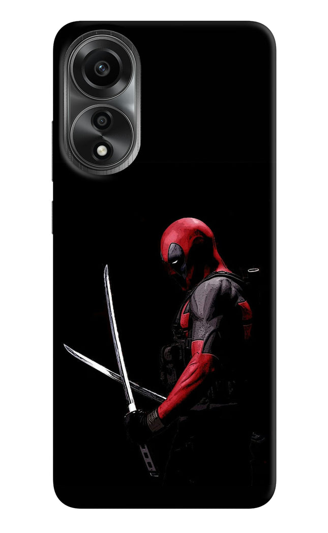 Deadpool Oppo A78 4G Hard Case Back Cover by Casekaro
