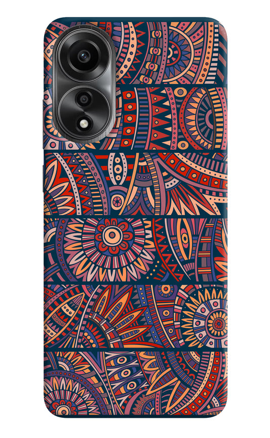 African Culture Design Oppo A78 4G Back Cover