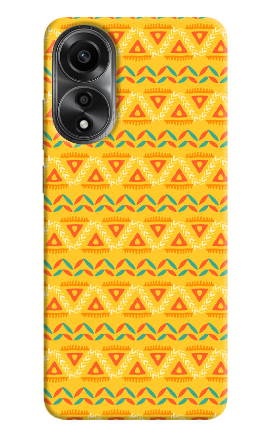 Tribal Pattern Oppo A78 4G Back Cover