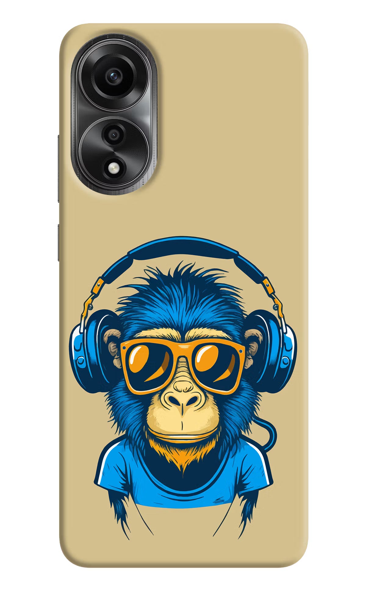Monkey Headphone Oppo A78 4G Back Cover