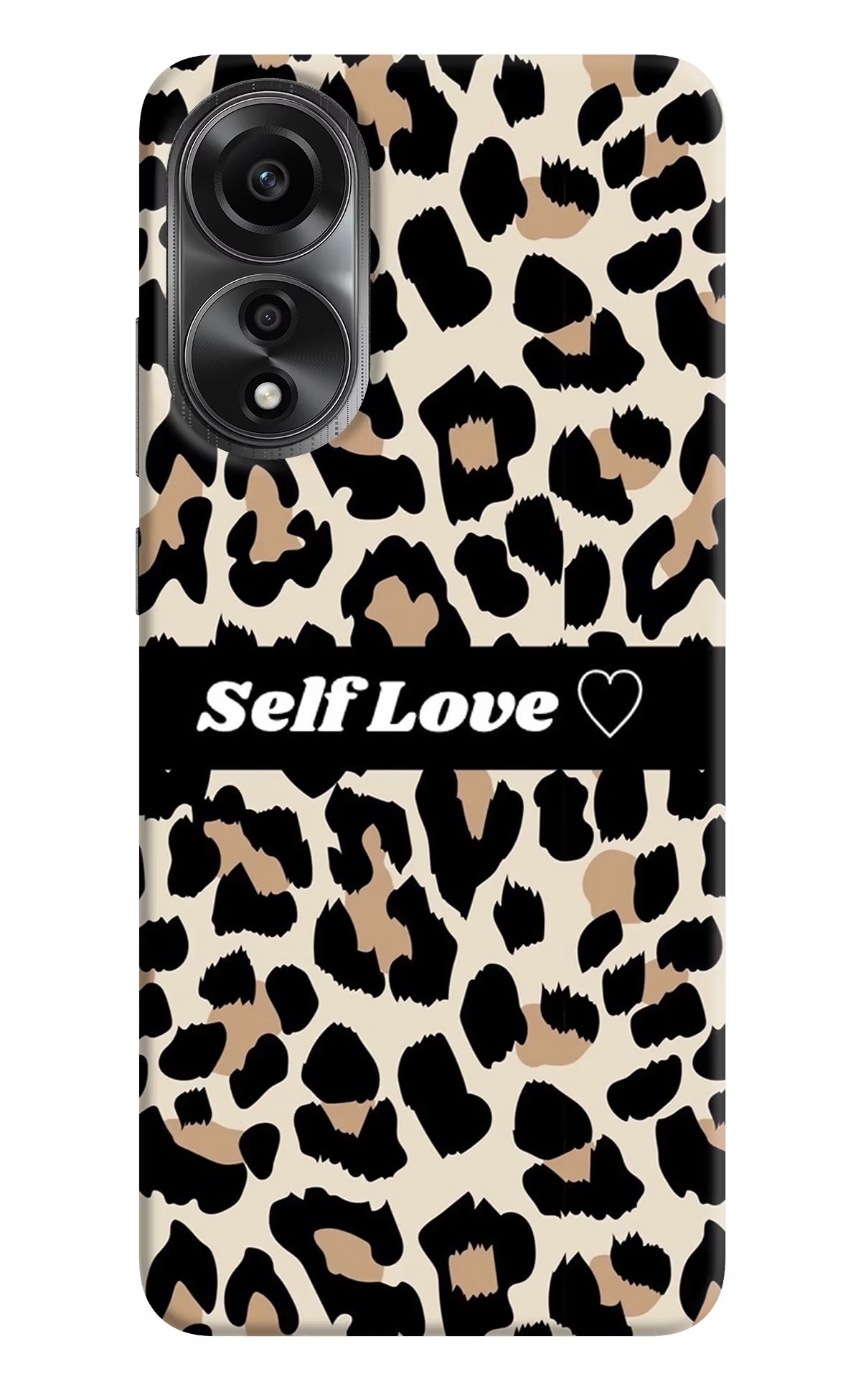 Leopard Print Self Love Oppo A78 4G Back Cover
