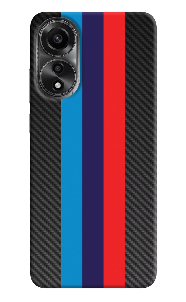 BMW Stripes Pattern Oppo A78 4G Back Cover