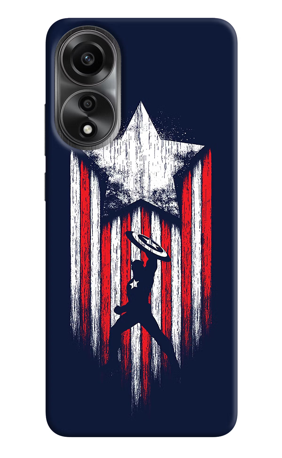 Captain America Marvel Art Oppo A78 4G Back Cover