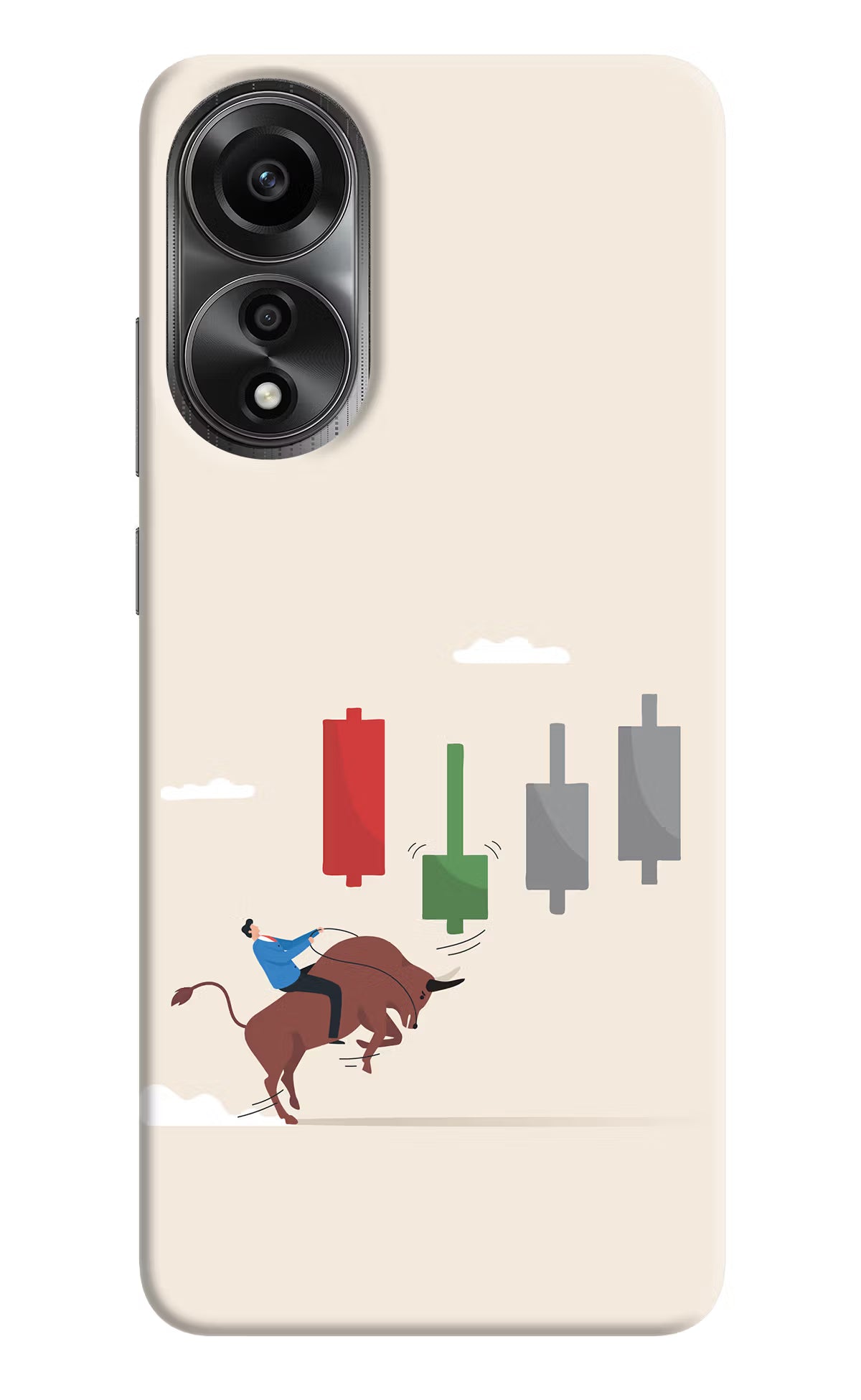 Bull Trading Momentum Oppo A78 4G Back Cover
