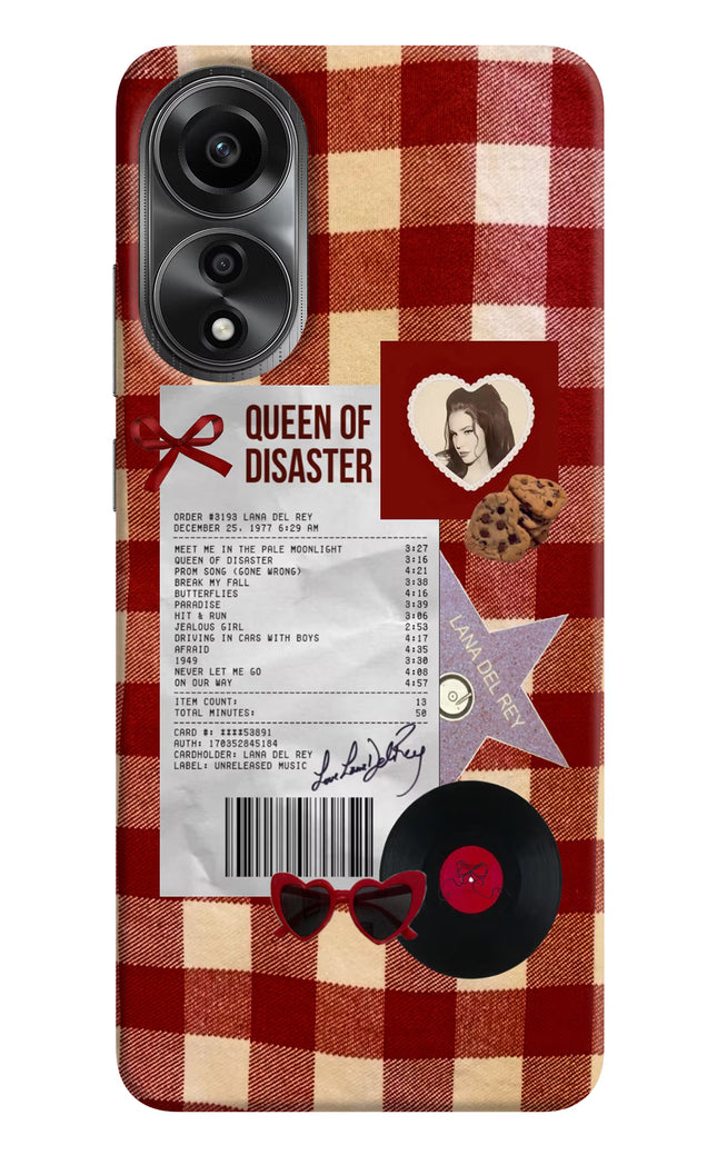 Queen of Disaster Oppo A78 4G Back Cover