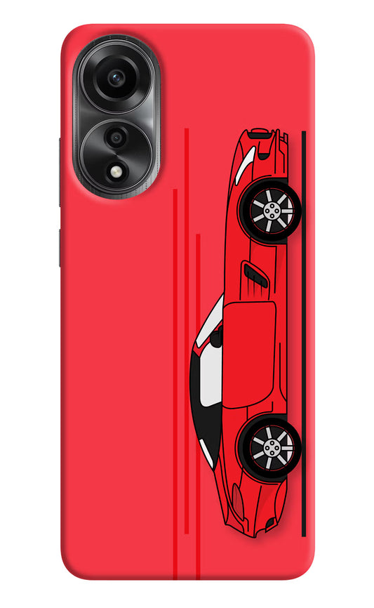 Red Velocity Oppo A78 4G Back Cover