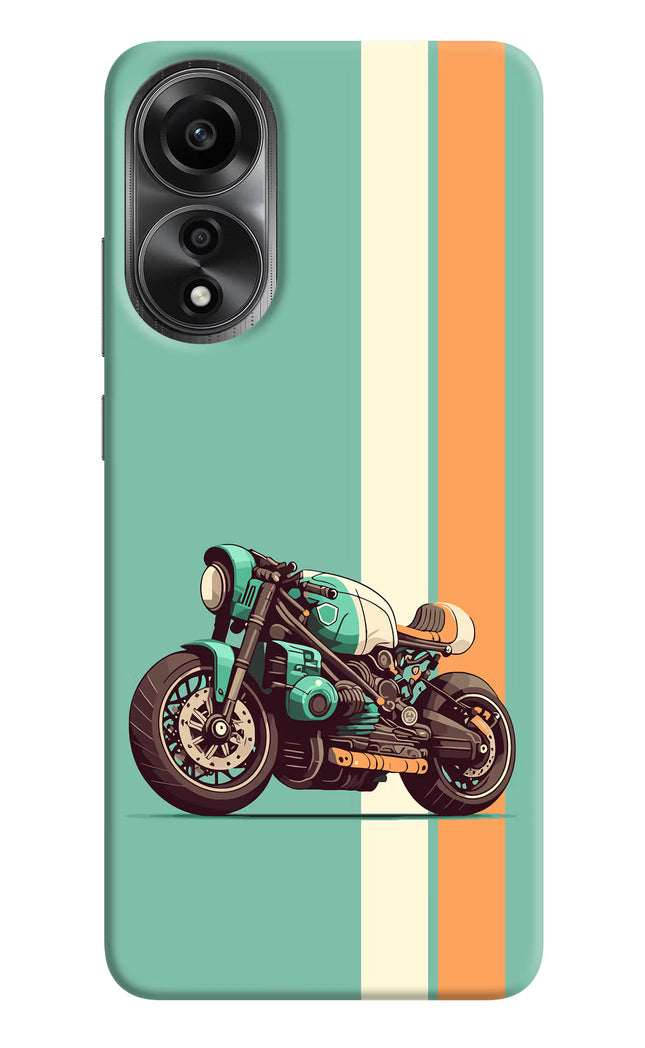 Striped Moto Drift Oppo A78 4G Back Cover