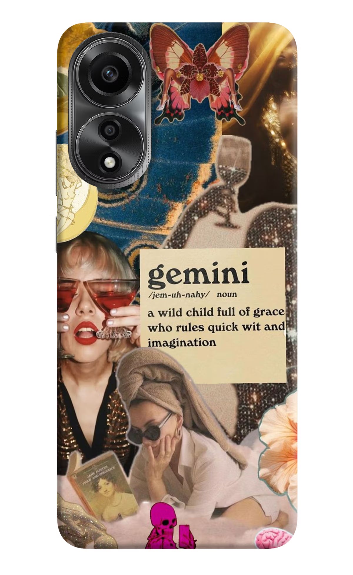 Gemini Zodiac Oppo A78 4G Back Cover