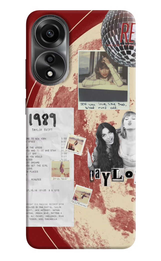 Taylor Swift Oppo A78 4G Back Cover