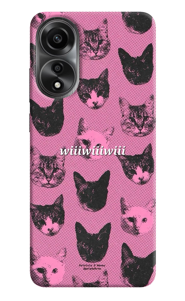 Pink Cats Oppo A78 4G Back Cover