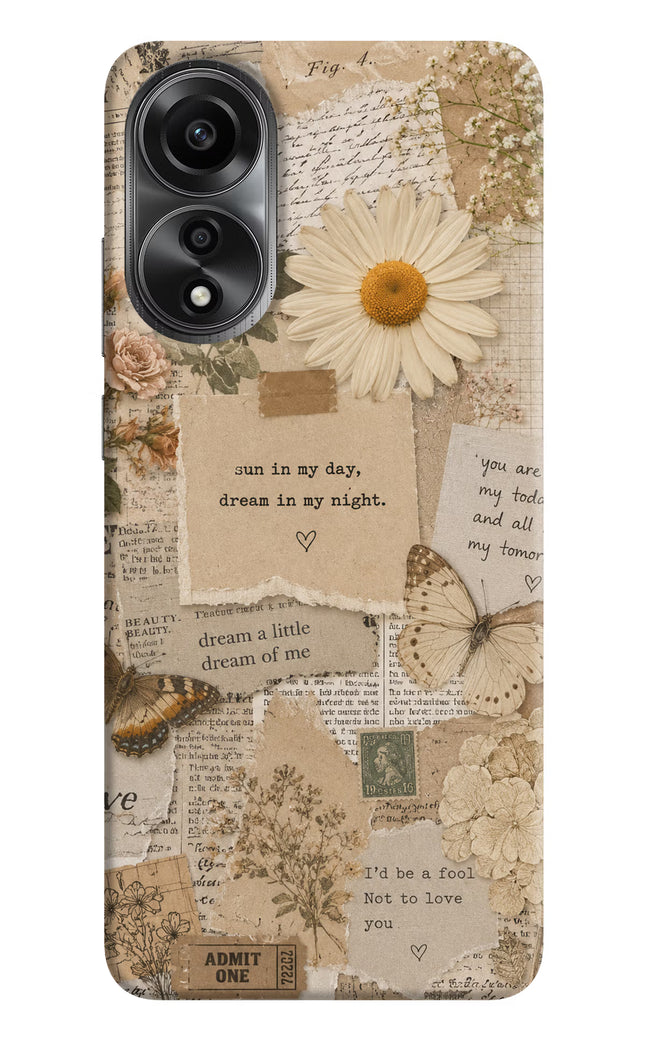 Vintage case Oppo A78 4G Back Cover