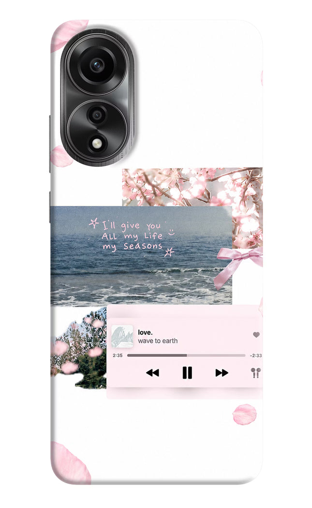 Wave to earth Oppo A78 4G Back Cover