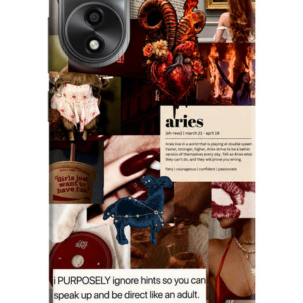Zodiac Aries Oppo A78 4G Back Cover