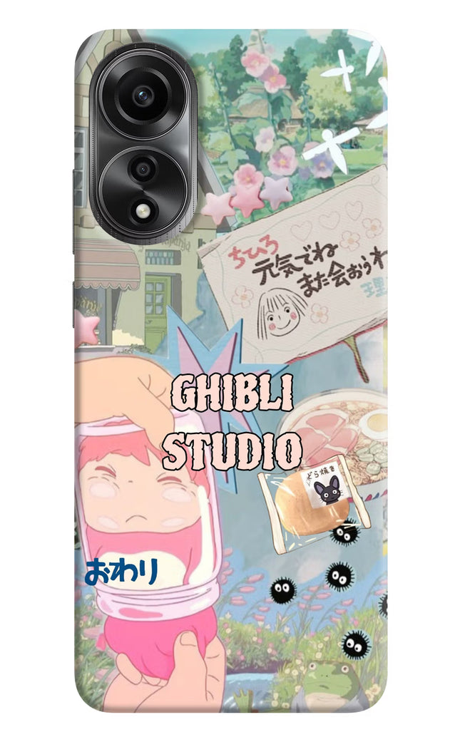 Studio Ghibli Oppo A78 4G Back Cover