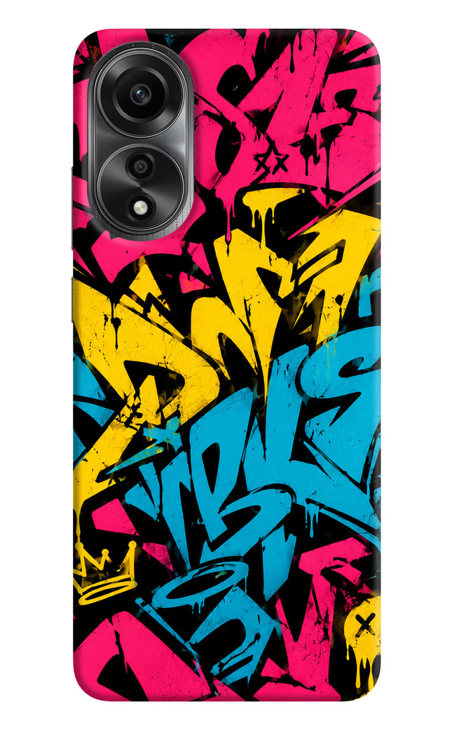 Graffiti Vibe Oppo A78 4G Back Cover