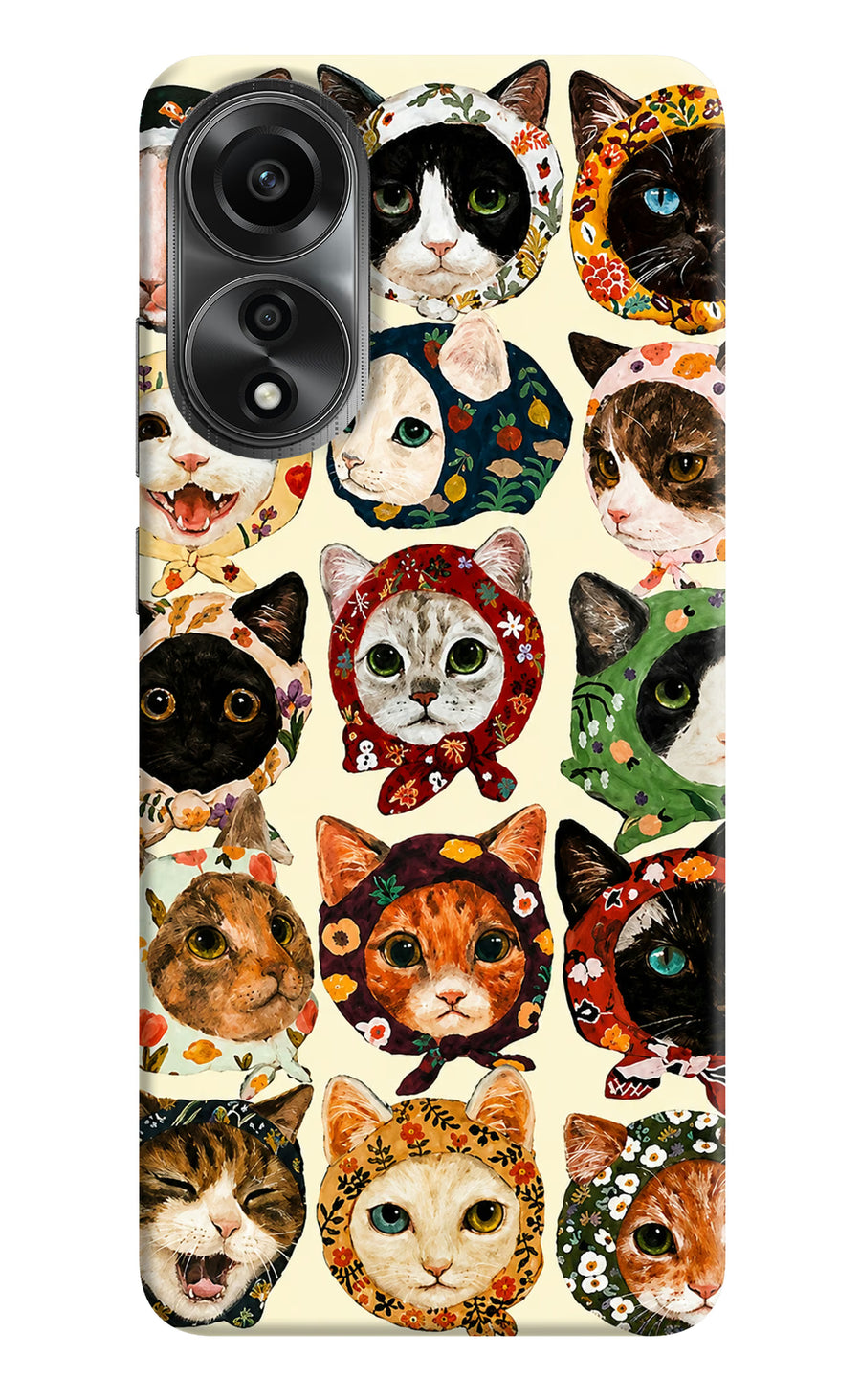 Cool Cat Oppo A78 4G Back Cover, Hard case