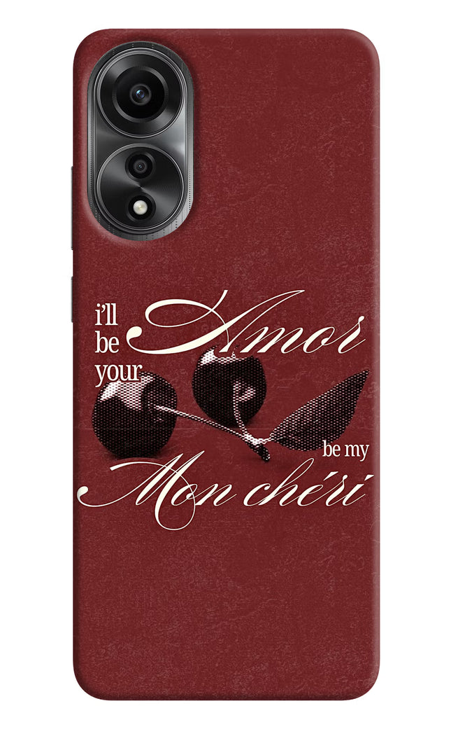 Velvet Cherry Oppo A78 4G Back Cover