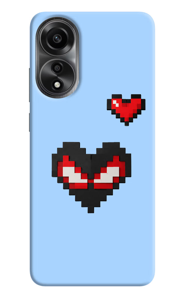 Peter Heart Oppo A78 4G Hard Case Back Cover by Casekaro