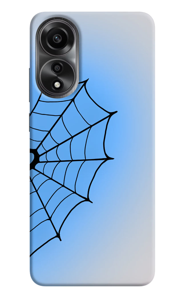 Blue Web Oppo A78 4G Hard Case Back Cover by Casekaro