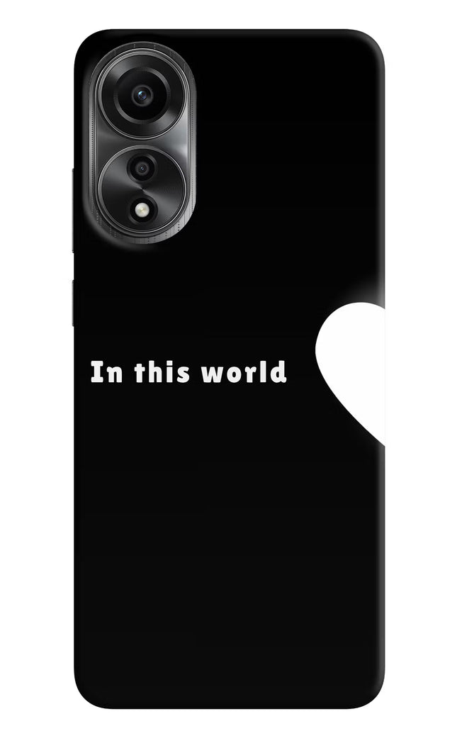 This World Oppo A78 4G Back Cover