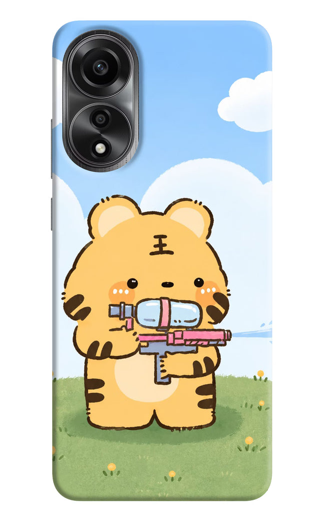 Tiger Treat Oppo A78 4G Back Cover