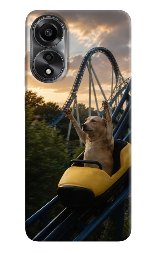 Rollercoaster Dog Oppo A78 4G Back Cover