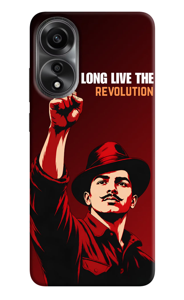 Bhagat Singh Revolution Oppo A78 4G Hard Case Back Cover by Casekaro