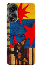 Pop Cat Oppo A78 4G Hard Case Back Cover by Casekaro