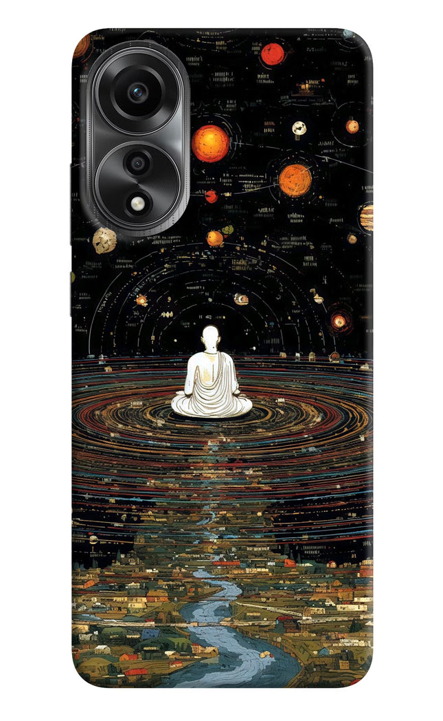 Space Monk Oppo A78 4G Hard Case Back Cover by Casekaro