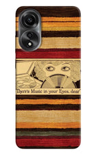 Vinyl Stripes Oppo A78 4G Hard Case Back Cover by Casekaro