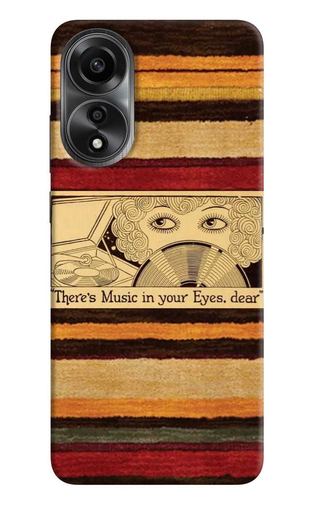 Vinyl Stripes Oppo A78 4G Hard Case Back Cover by Casekaro