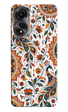White Mayura Oppo A78 4G Hard Case Back Cover by Casekaro