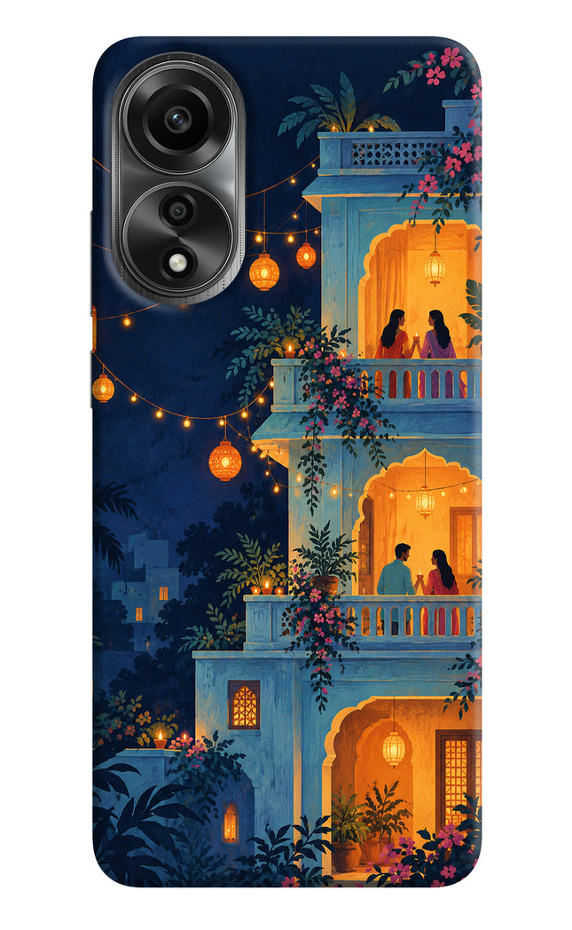 Balcony Glow Oppo A78 4G Hard Case Back Cover by Casekaro