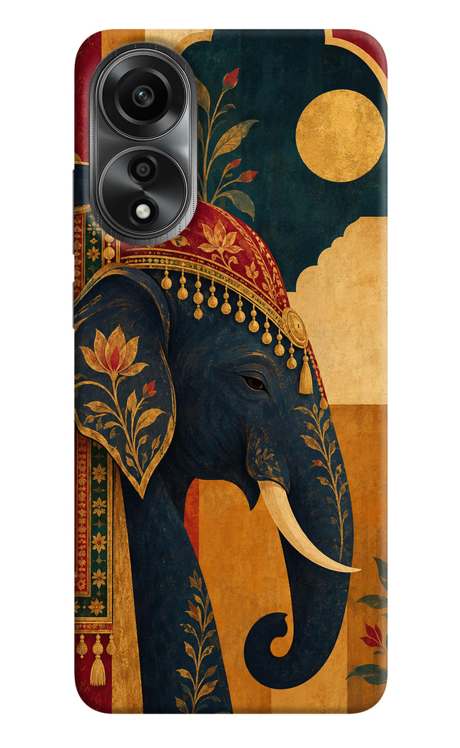 Royal Elephant Oppo A78 4G Hard Case Back Cover by Casekaro