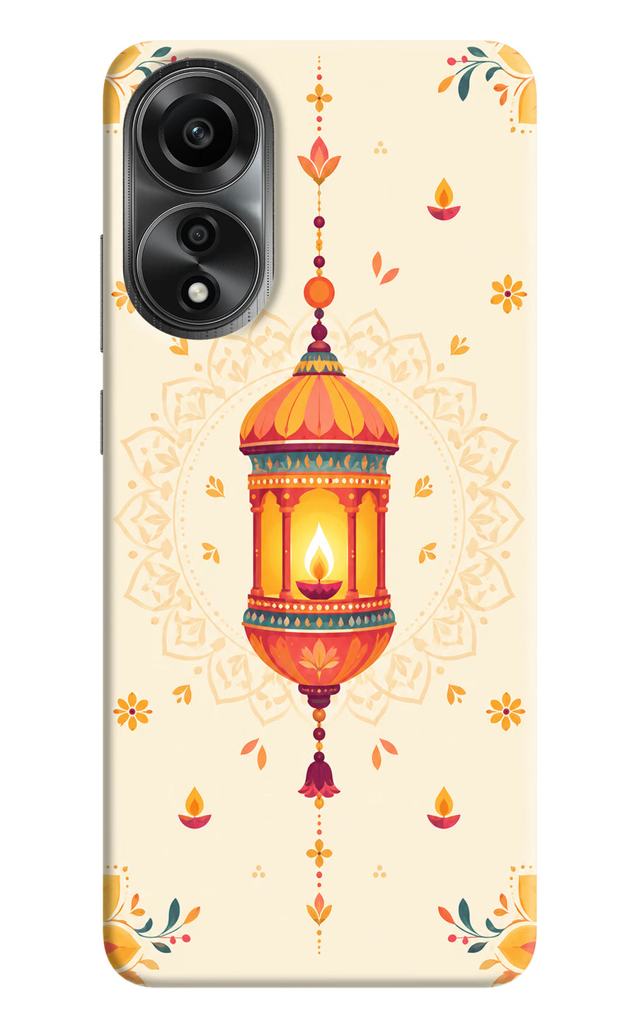 Golden Lantern Oppo A78 4G Back Cover, Hard case