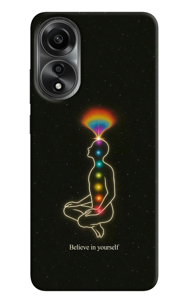 Believe in yourself Oppo A78 4G Hard Case Back Cover by Casekaro