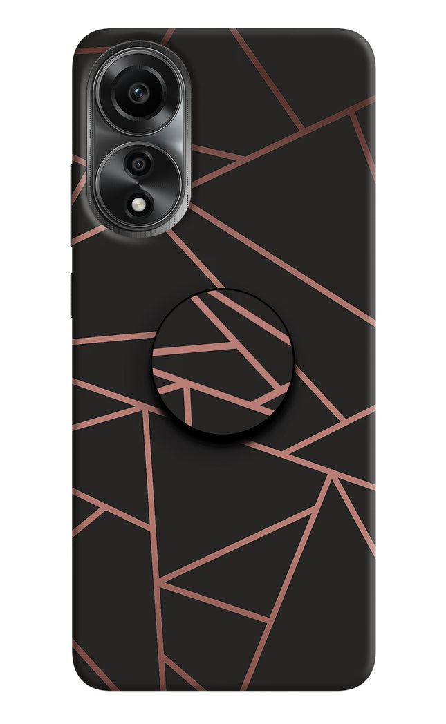 Geometric Pattern Oppo A78 4G Pop Case by Casekaro