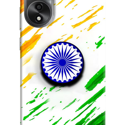 Indian Flag Ashoka Chakra Oppo A78 4G Pop Case