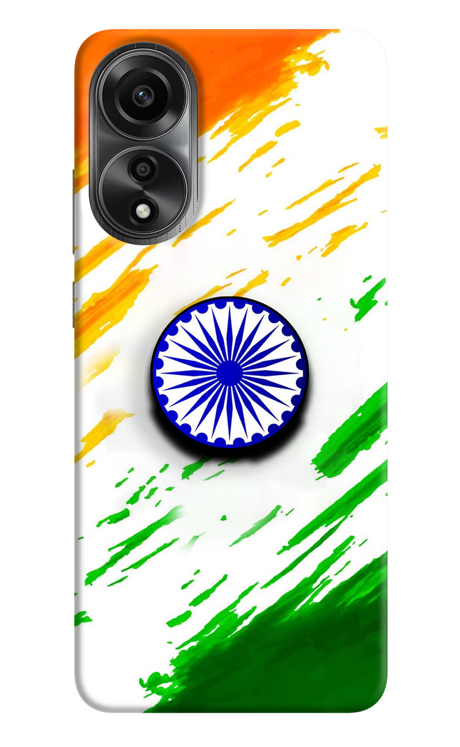 Indian Flag Ashoka Chakra Oppo A78 4G Pop Case