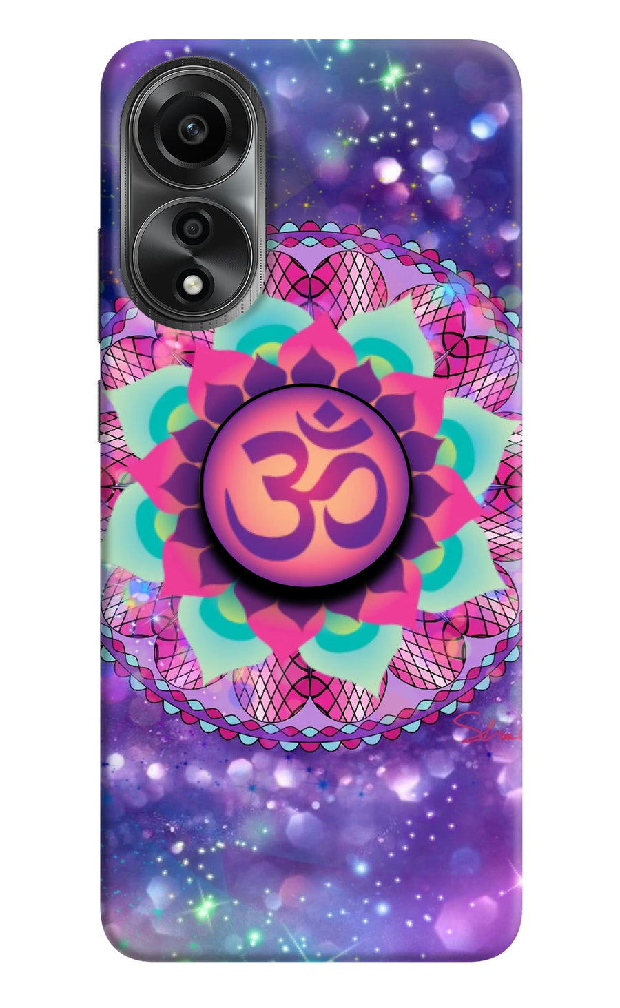 Om Purple Oppo A78 4G Pop Case, Hard case