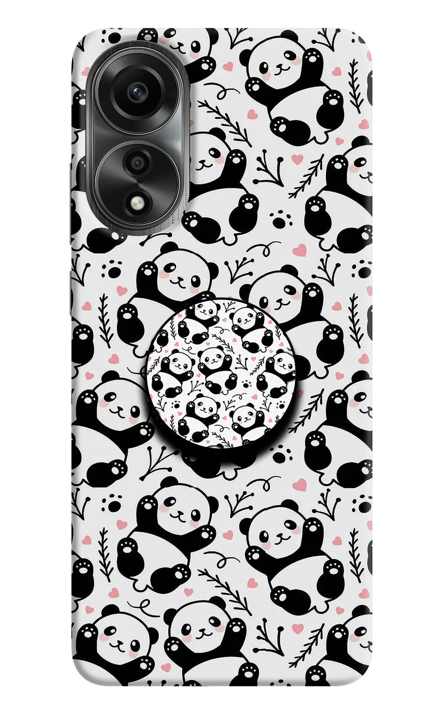Cute Panda Oppo A78 4G Pop Case, Hard case
